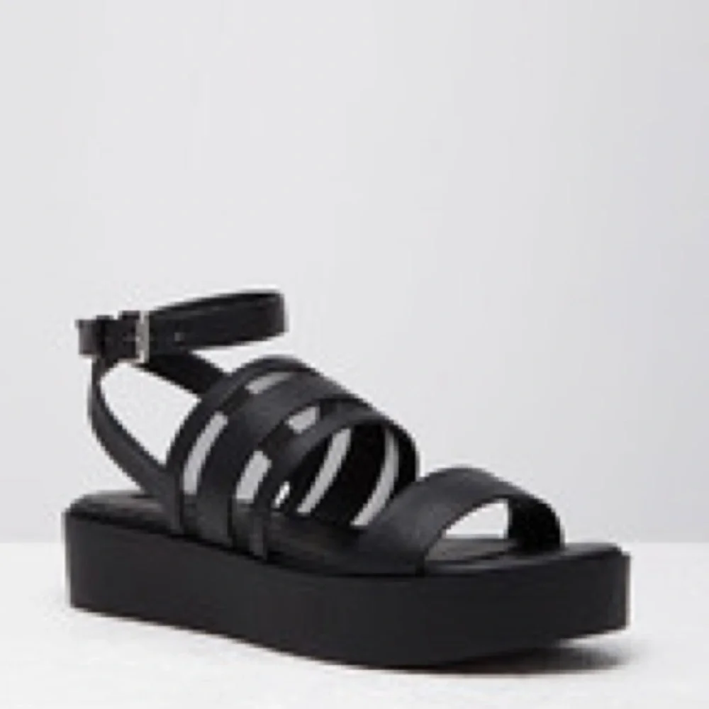 Forever 21 Mesh Paneled Faux Leather Sandals